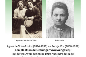 Eerste N.A. de Vrieslezing over strijd vrouwenkiesrecht in Winsum